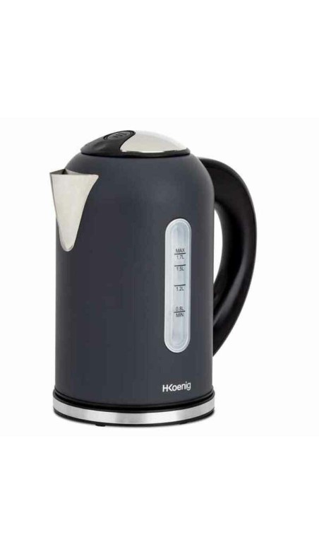 Bollitore Hkoenig BOE52 2200 W Nero Acciaio inossidabile 2200 W 1,7 L 1,7 L