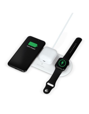 Chargeur sans fil KSIX Apple-compatible Blanc