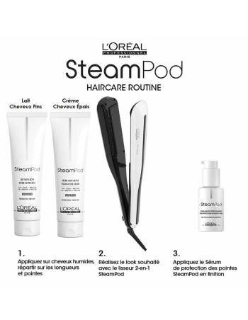 Lisseur à cheveux L'Oréal Paris E3141800 Blanc/Noir 2 en 1 Blanc 2