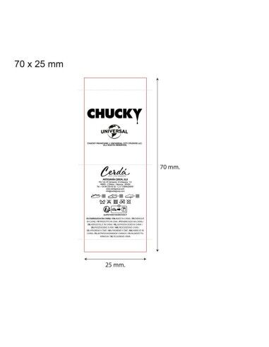 Chinelos de casa Chucky Azul