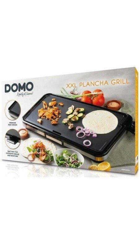 Grill DOMO DO9263G Noir Gris noir