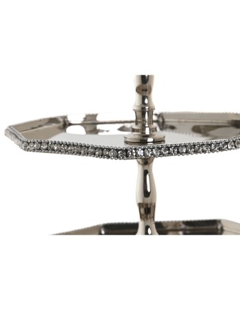 Centrotavola DKD Home Decor Argentato Acrilico Alluminio 23 x 23 x 22 cm 2