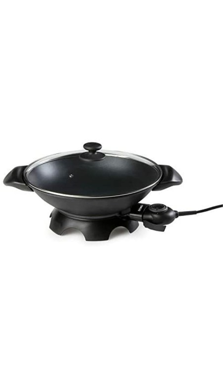 Wok DOMO DO-8708W 2000 W 5 L Noir