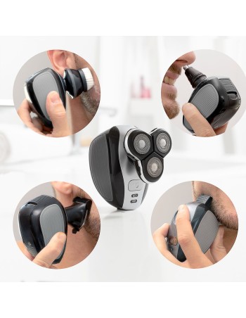 Wiederaufladbarer Ergonomischer 5 in 1 Rasierapparat Shavestyler InnovaGoods 2