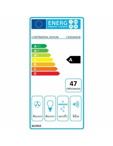 Hotte standard Continental Edison 60 cm