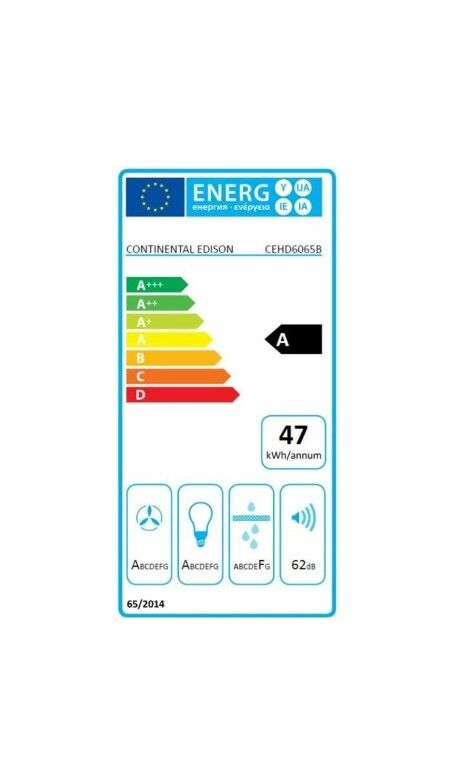 Hotte standard Continental Edison 60 cm