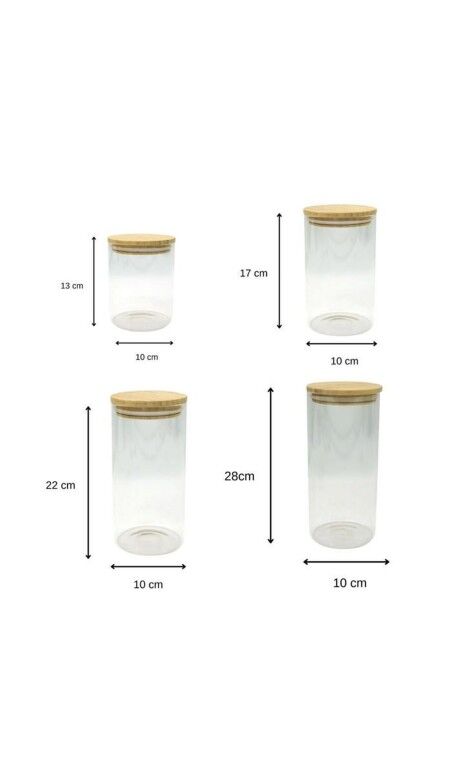 Set de Boites Fackelmann Naturel 4 Pièces