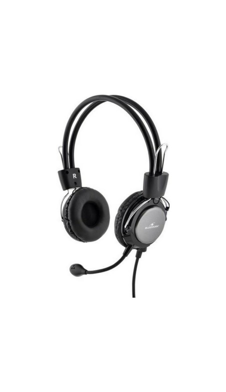 Casques avec Microphone Bluestork MC-201 Noir/Argenté