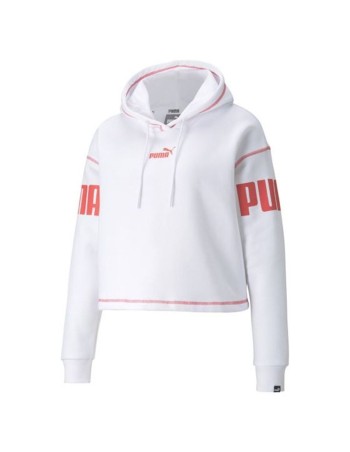 Sweat à capuche femme Puma Puma Power Hoodie Fl W Blanc