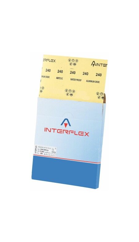 Papel de lixa INTERFLEX 23 x 28 cm